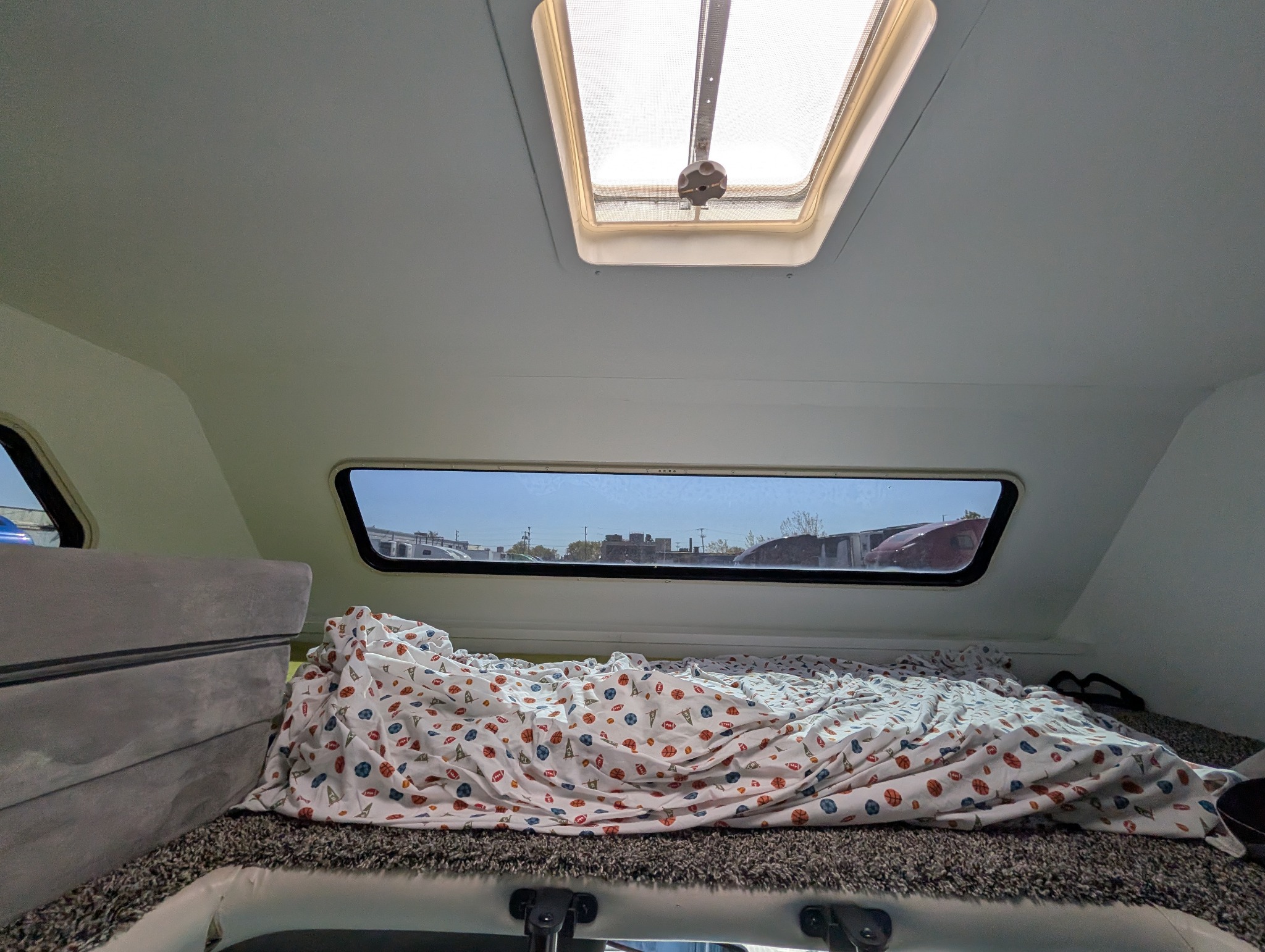 Cab-over bunk skylight